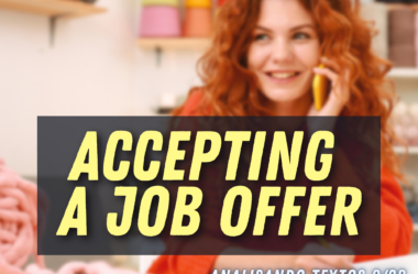 Ep. #176 – Accepting a Job Offer [Analisando Textos – 8/28]